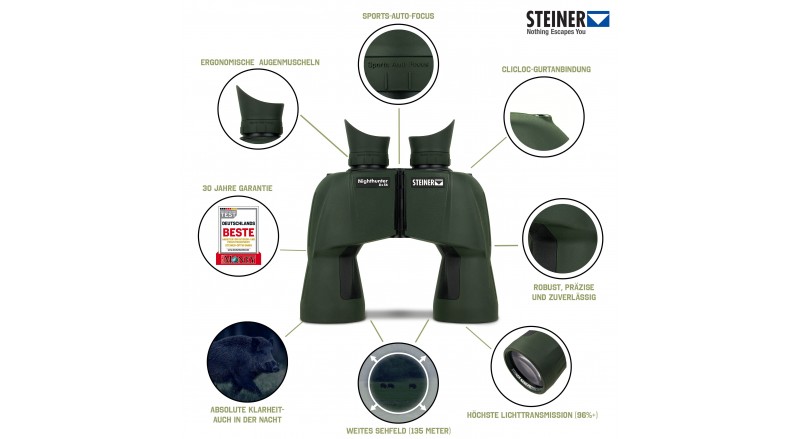 Steiner Binocular Nighthunter 8x56 23100900